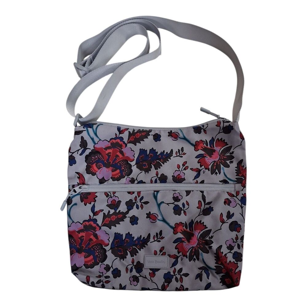 Vera Bradley Floral Vinyl Crossbody Bag Adjustable Strap Purse
